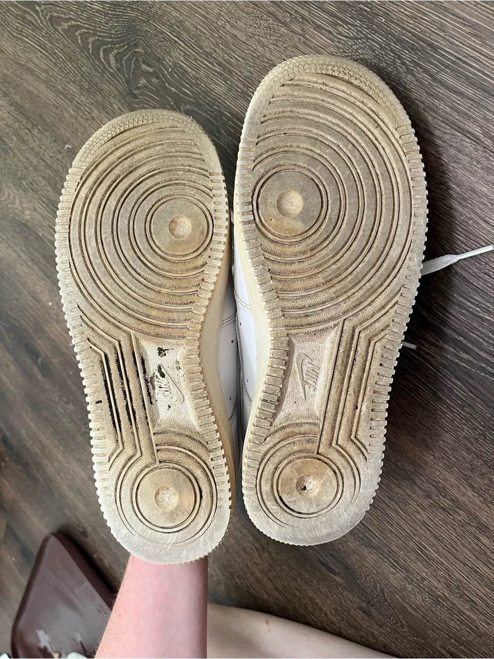 Nike Air Force 1 White Leather Sneakers Women’s Size 8 | Superfeet Insoles